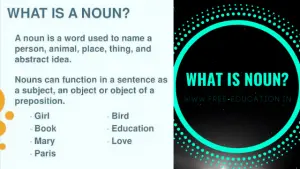 What is Noun?
