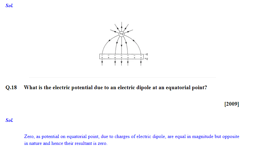 Electric Charge Field Previous year question