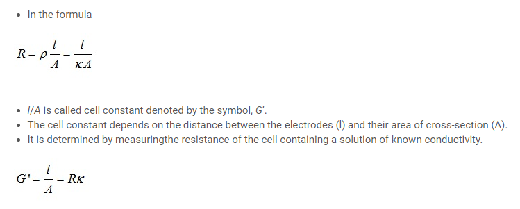 Class 12 Electrochemistry Notes 