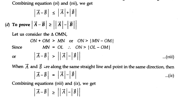 class eleven physics motion in a plane notes