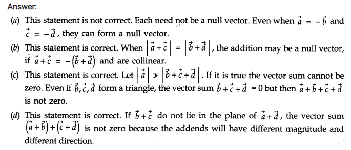 class eleven physics motion in a plane notes