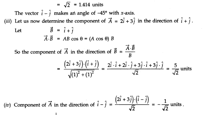 class eleven physics motion in a plane notes