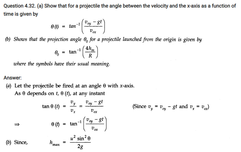 class eleven physics motion in a plane notes