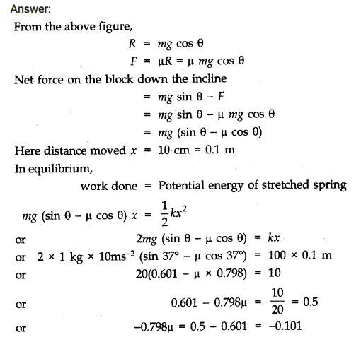NCERT Solutions for Class 11 Physics Chapter 6 Work Energy and Power.