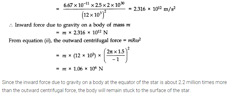 NCERT Solutions for Class 11 Physics Chapter 8 Gravitation