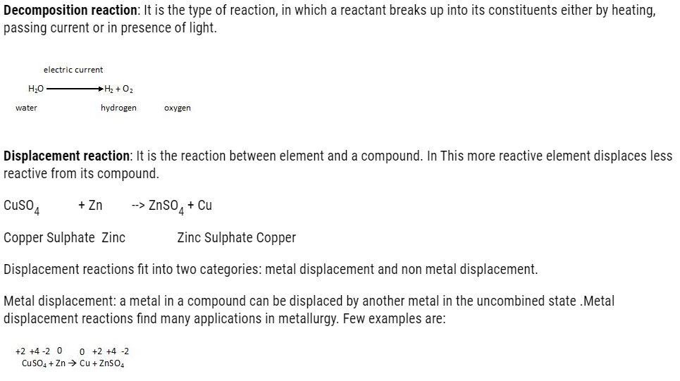 Redox Reactions Class 11th Chemistry Notes and NCERT Solution