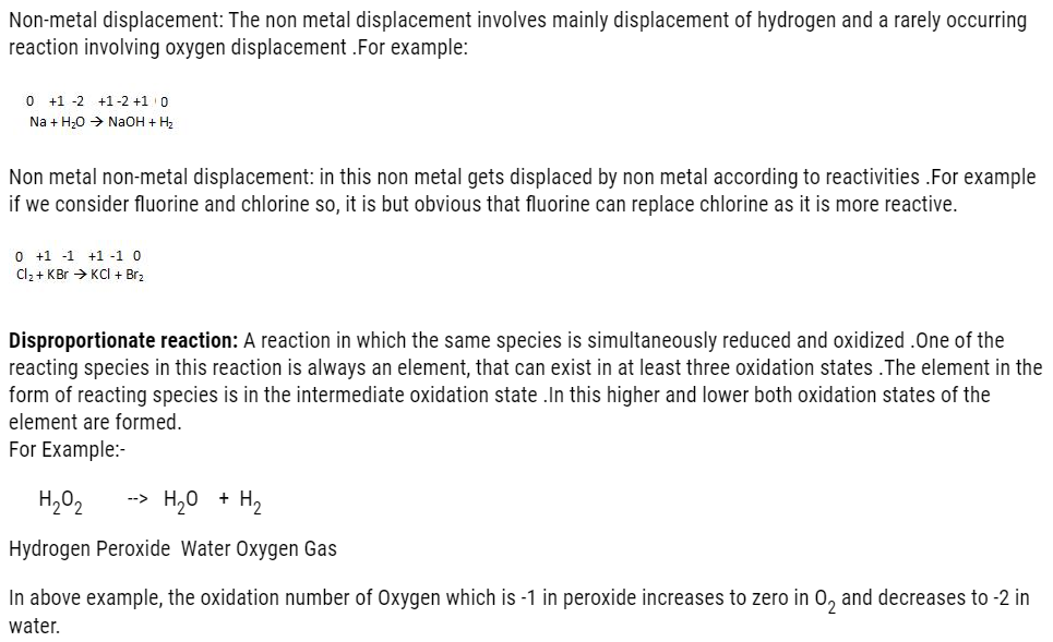 Redox Reactions Class 11th Chemistry Notes and NCERT Solution