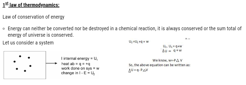 Class 11 Chemistry Chapter 6 Thermodynamics Notes