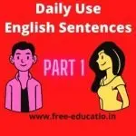 Daily Use English Sentences