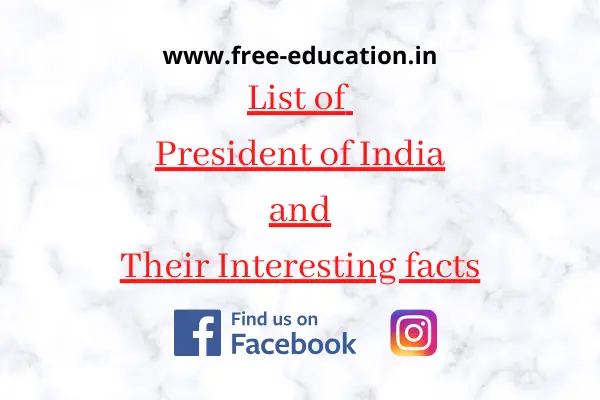 List of president of india