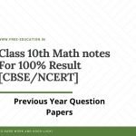 Previous year question papers 10th class