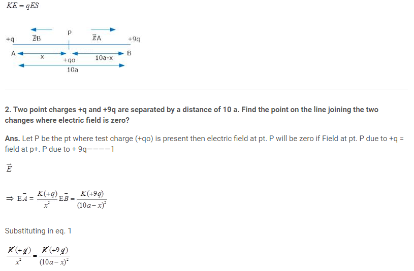 electric charge field most important question
