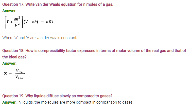 States of Matter Notes &  Solution Class 11 Chemistry 