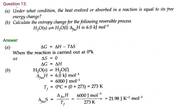 Thermodynamics Class 11th Chemistry Notes - Page 2 of 2 - Wisdom Academy