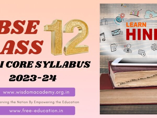 CBSE Class 12 Hindi Syllabus 2023-24 pdf || Complete Overview & Study Tips